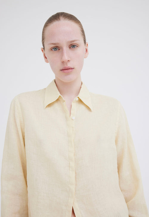 Jac+Jack Iona Linen Shirt - Lemon Yellow